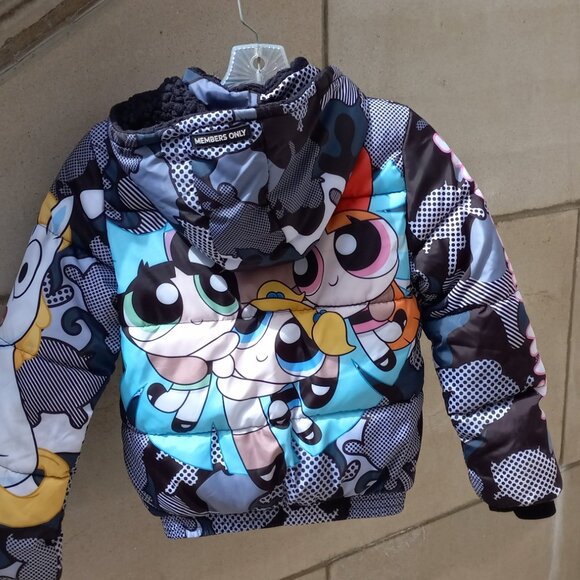 Members Only PowerPuff Girls Team Aewsome Jacket Sz 10-12 Windbreaker - Picture 6 of 15